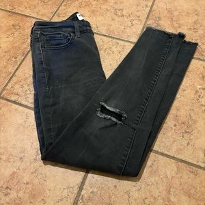 William rast high rise ankle black jeans size 29